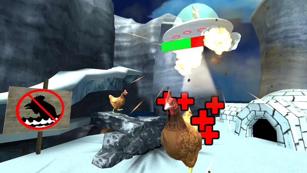 Cluck Shot: Chicken War FPS [MOD: безлимитные патроны и усиленный урон] Screenshot 5