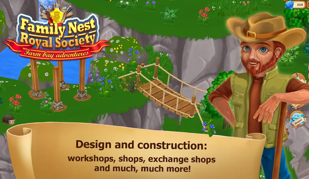 Family Nest: Royal Farms [MOD: безлимитные ресурсы и ускоренное строительство] Screenshot 5