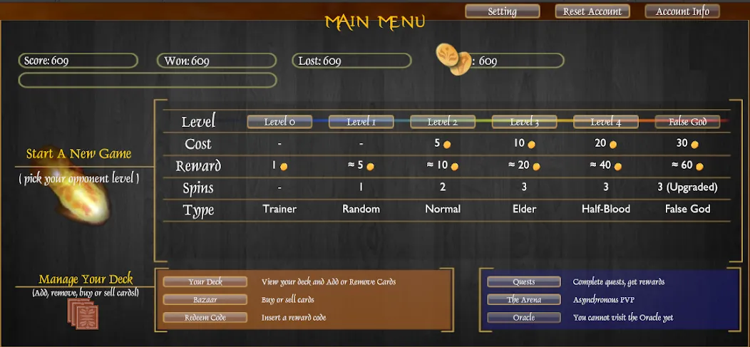 Elements the Game Revival [MOD: бесконечная мана и разблокированы все карты] Screenshot 2