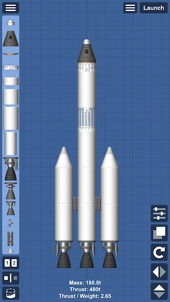 Spaceflight Simulator [MOD: безлимитные деньги и все детали] Screenshot 1