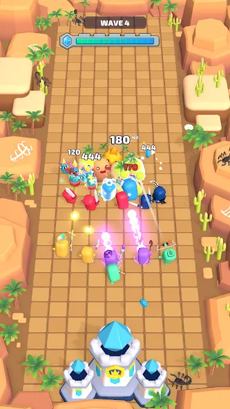 Dice Roll Defense [MOD: безлимитные деньги и бонусы] Screenshot 3