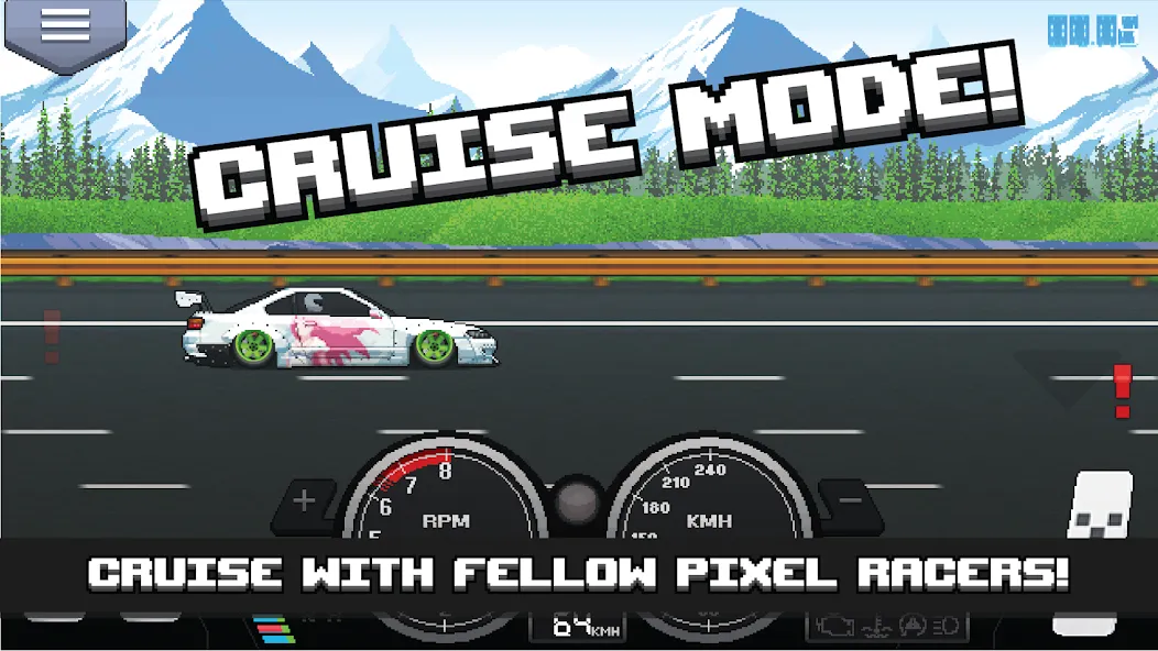Pixel Car Racer [MOD: безлимитные деньги и топливо] Screenshot 4