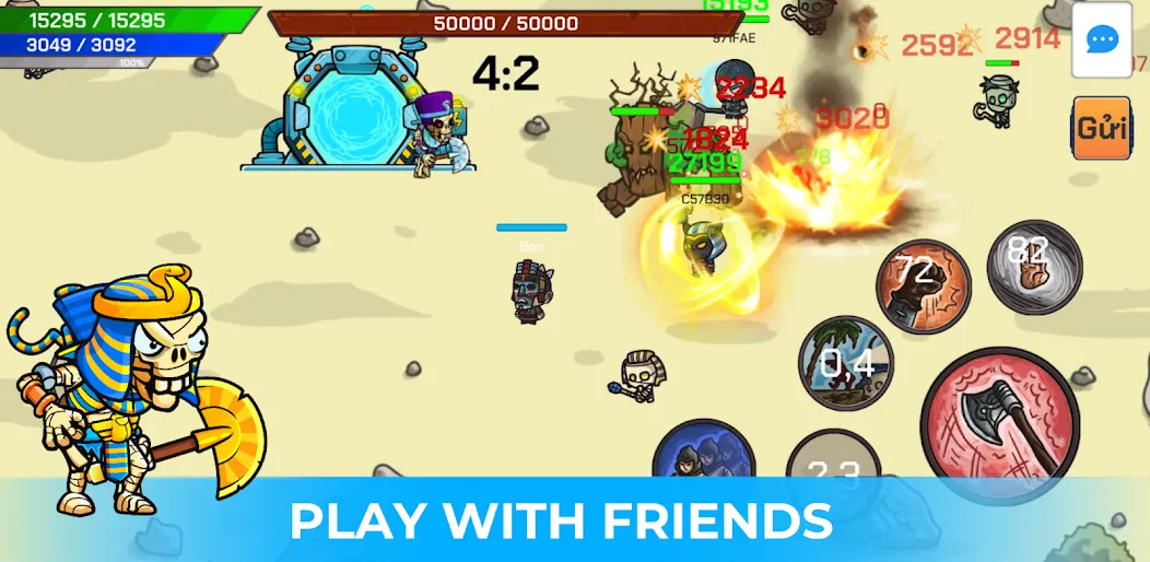 Chibi Survivor Online [MOD: безлимитные ресурсы и открытые уровни] Screenshot 1
