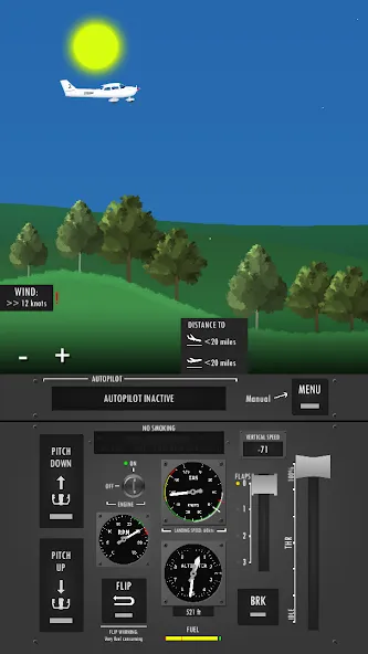 Flight Simulator 2d - sandbox [MOD: бесконечное топливо и открыты все самолёты] Screenshot 2