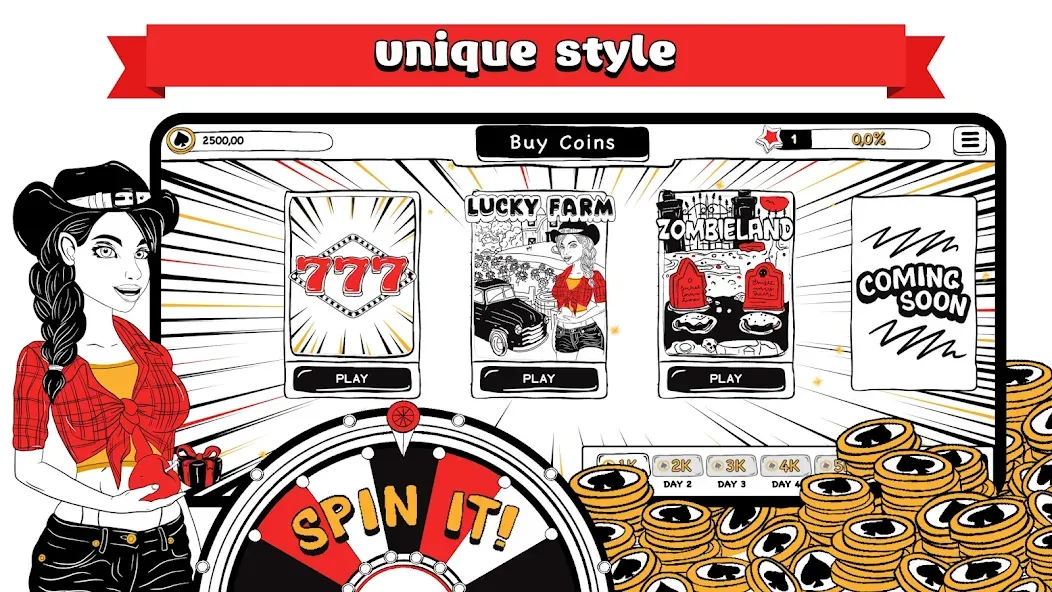 B&amp;W Casino [MOD: безлимитные монеты и разблокированы все столы] Screenshot 1