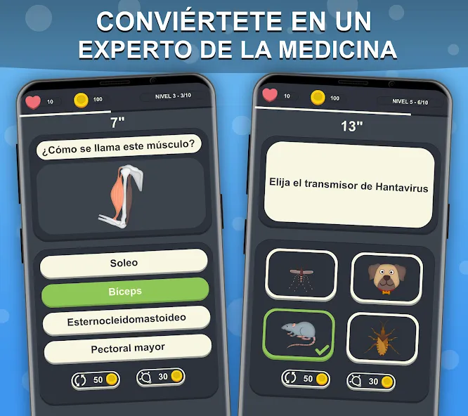 Doctor Trivia - Quiz Medicina [MOD: открыты все вопросы и подсказки] Screenshot 1