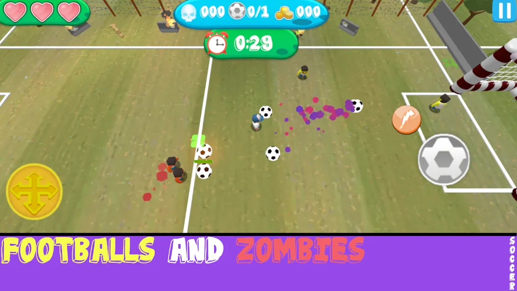 Soccer Apocalypse Survival [MOD: безлимитные ресурсы и улучшенная экипировка] Screenshot 4