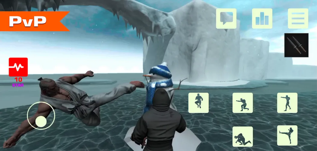 Fight Arena Online [MOD: безлимитные монеты и усиленные бойцы] Screenshot 1
