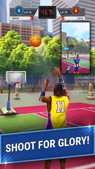 3pt Contest: Basketball Games [MOD: безлимитные деньги и мячи] Screenshot 2