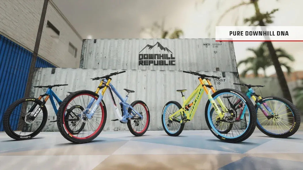 Downhill Republic [MOD: безлимитные деньги и все трассы открыты] Screenshot 2
