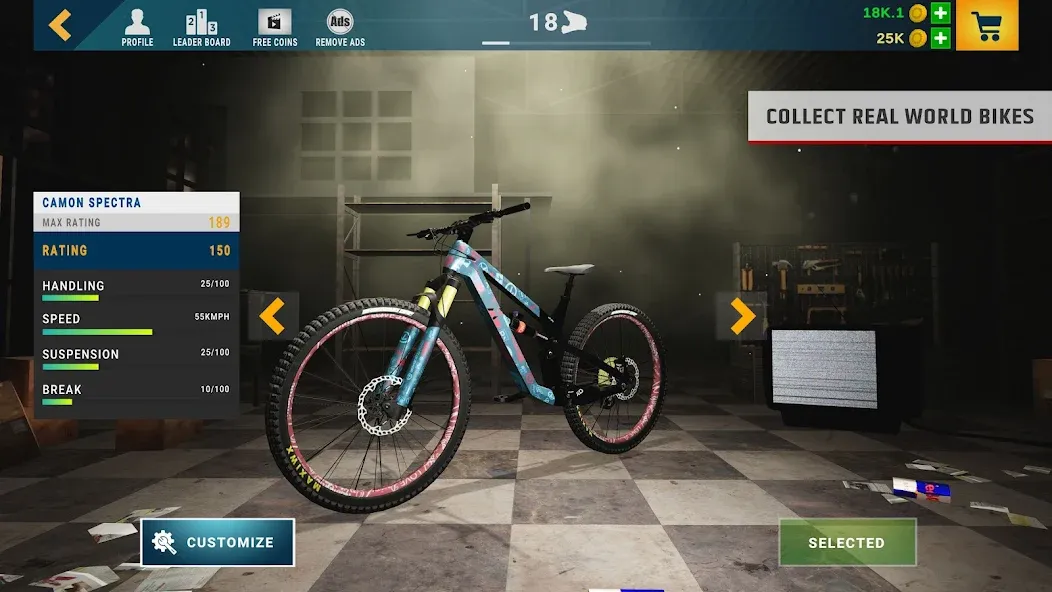 Downhill Republic [MOD: безлимитные деньги и все трассы открыты] Screenshot 4