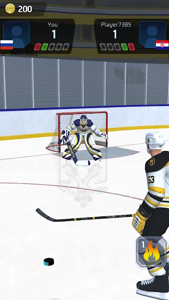 Hockey Game Stars 3D [MOD: безлимитные деньги и все улучшения] Screenshot 1