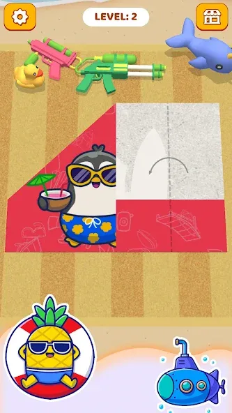 Paper Fold: Paper Puzzle 3D [MOD: без рекламы и открыты все уровни] Screenshot 4