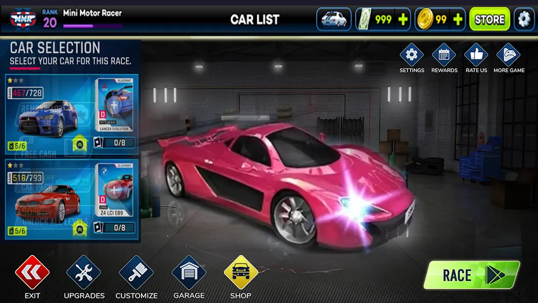 Car Highway Racing for Speed [MOD: безлимитные деньги и топливо] Screenshot 1