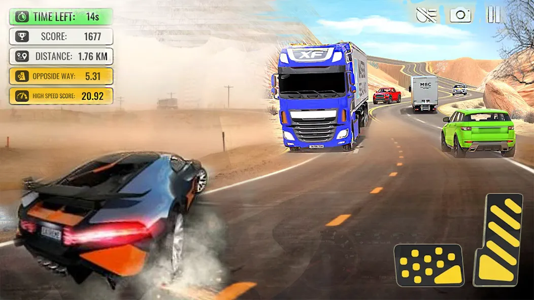 Car Highway Racing for Speed [MOD: безлимитные деньги и топливо] Screenshot 4