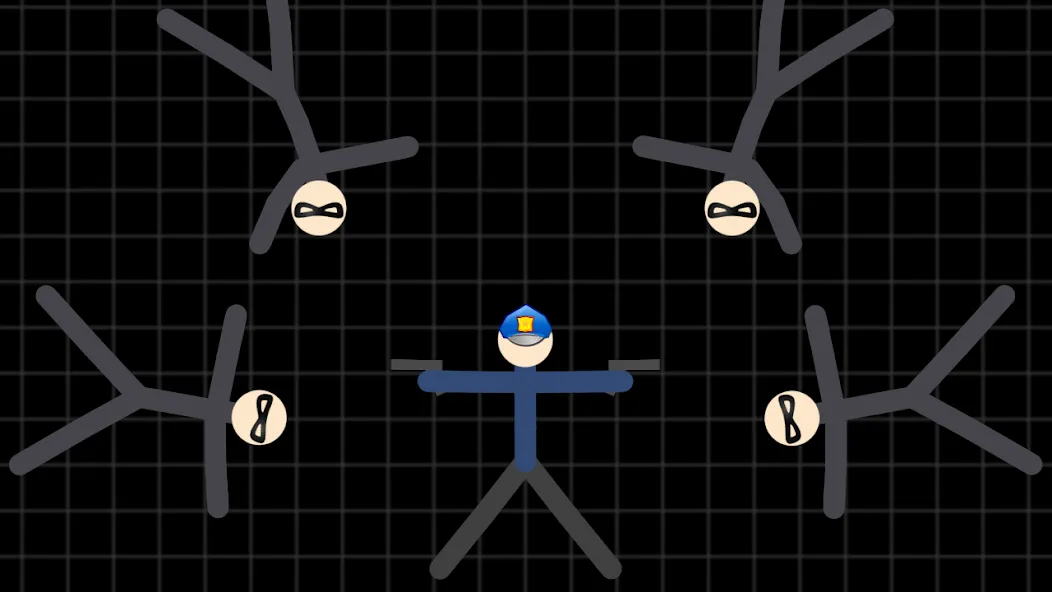 Stickman Warriors [MOD: безлимитные деньги и мощное оружие] Screenshot 1
