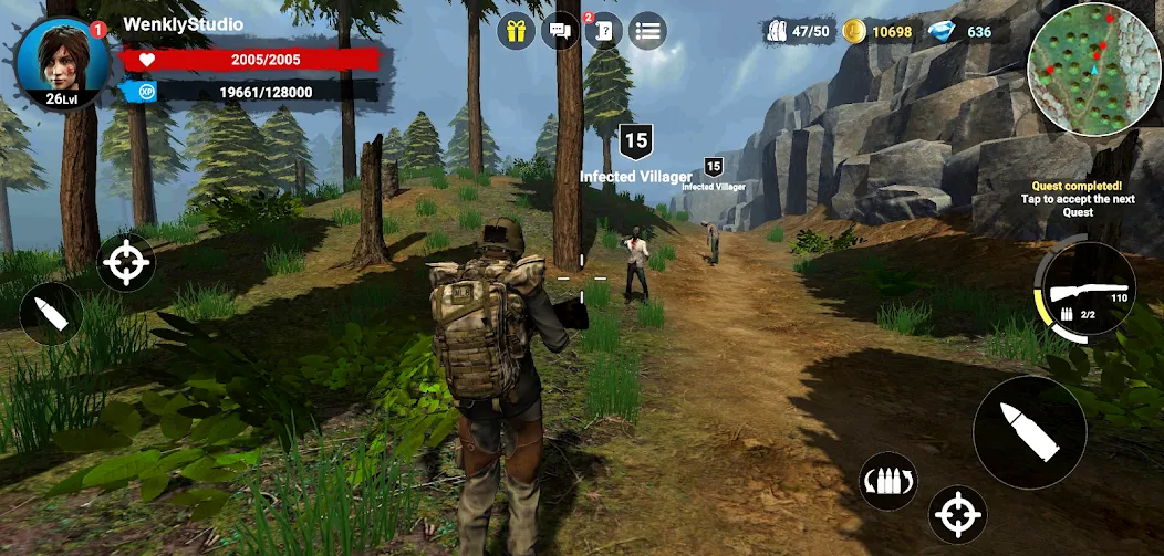 Horror Forest 3 open-world RPG [MOD: безлимитные деньги и открытый мир] Screenshot 1