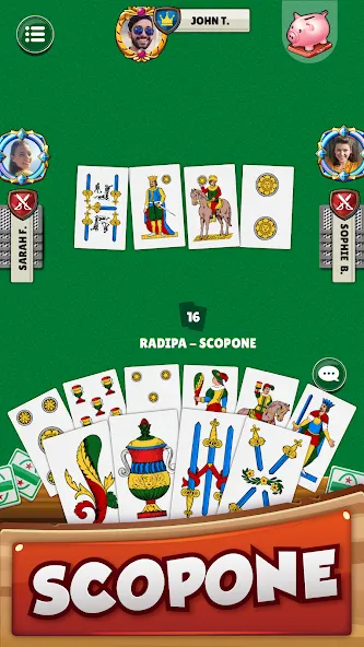 Scopa - Italian Card Game [MOD: безлимитные монеты и все карты открыты] Screenshot 4