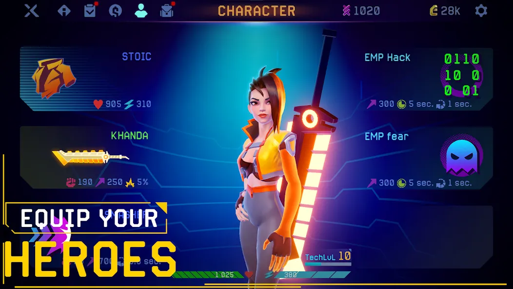 Rush Angel - Cyberpunk RPG [MOD: неограниченные ресурсы и усиленные навыки] Screenshot 2