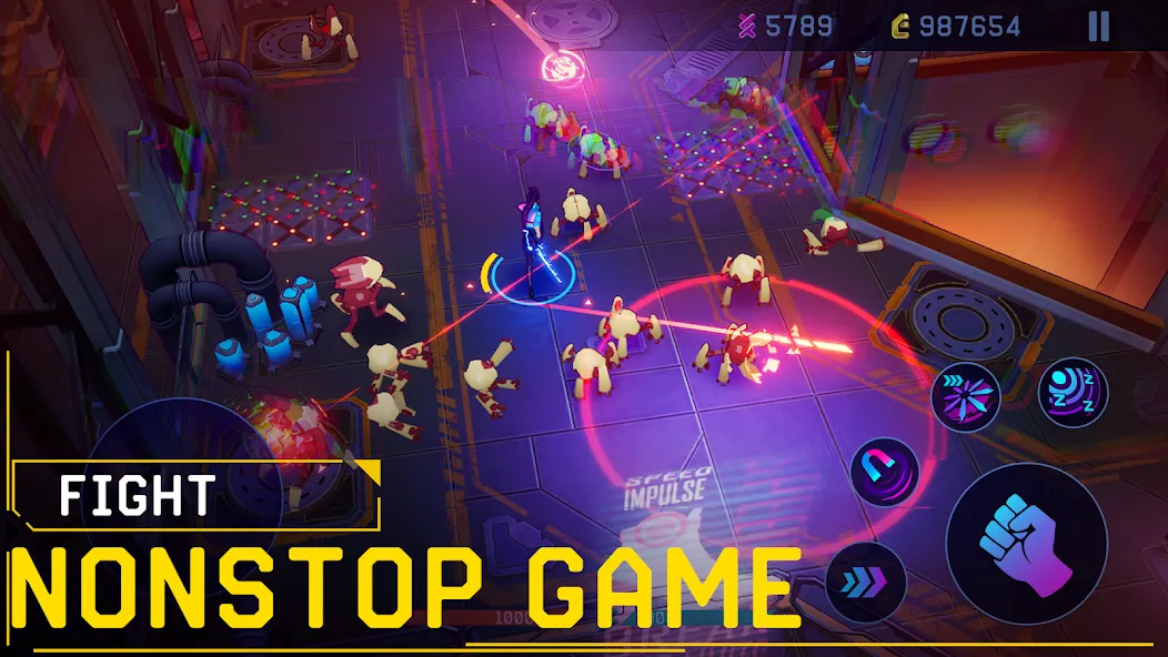 Rush Angel - Cyberpunk RPG [MOD: неограниченные ресурсы и усиленные навыки] Screenshot 5