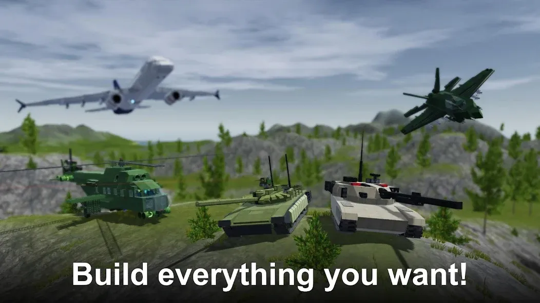 Sandbox World - 3D mechanics [MOD: песочница с 3d механиками] Screenshot 1