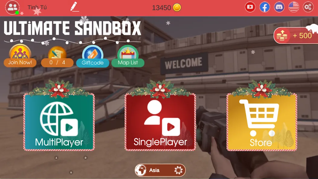 Ultimate Sandbox: Mod Online [MOD: безлимитные ресурсы и онлайн-режим] Screenshot 1