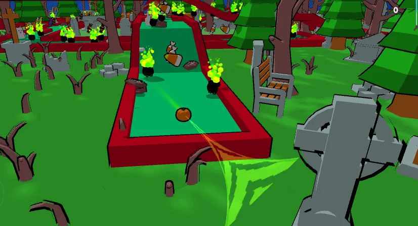 MiniGolf Madness: Halloween [MOD: безлимитные мячи и открыты все уровни] Screenshot 5