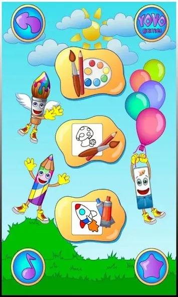 Coloring pages [MOD: разблокированы все раскраски и инструменты] Screenshot 1