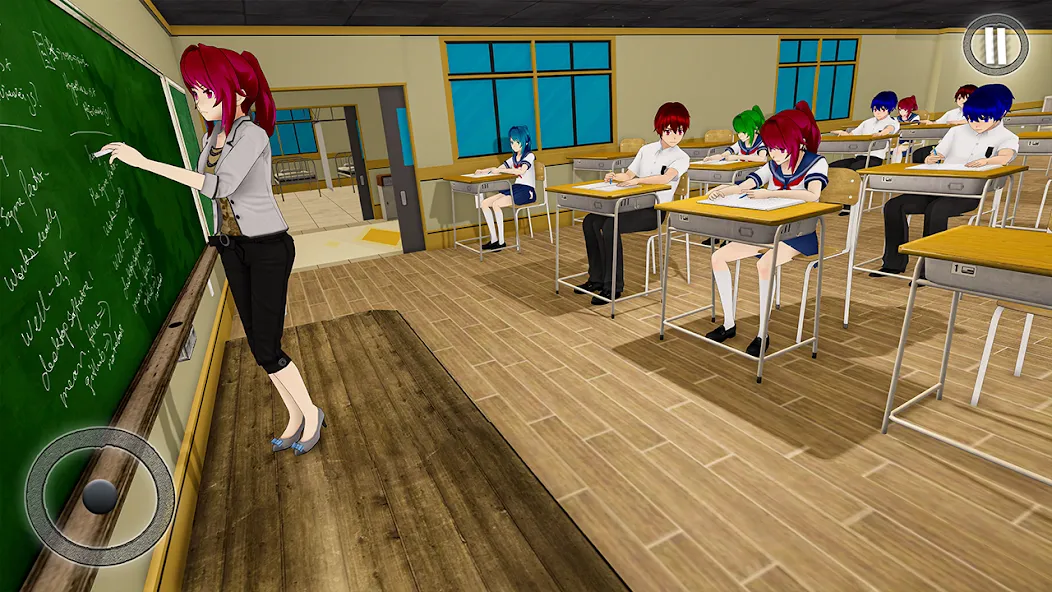 Anime Girl School Teacher 3D [MOD: безлимитные деньги и все персонажи] Screenshot 2