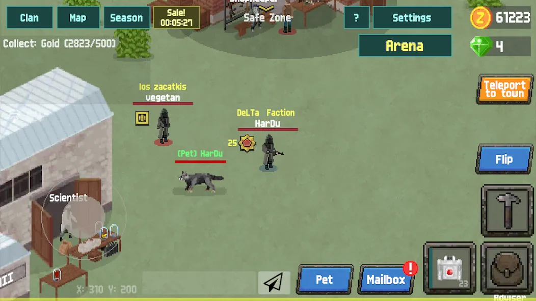 Zombix Online [MOD: много денег и ресурсов] Screenshot 1