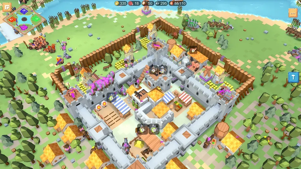 RTS Siege Up! - Medieval War [MOD: безлимитные ресурсы и открыты все уровни] Screenshot 2