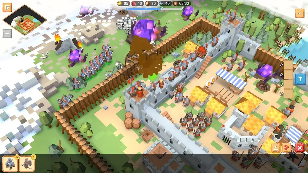 RTS Siege Up! - Medieval War [MOD: безлимитные ресурсы и открыты все уровни] Screenshot 4