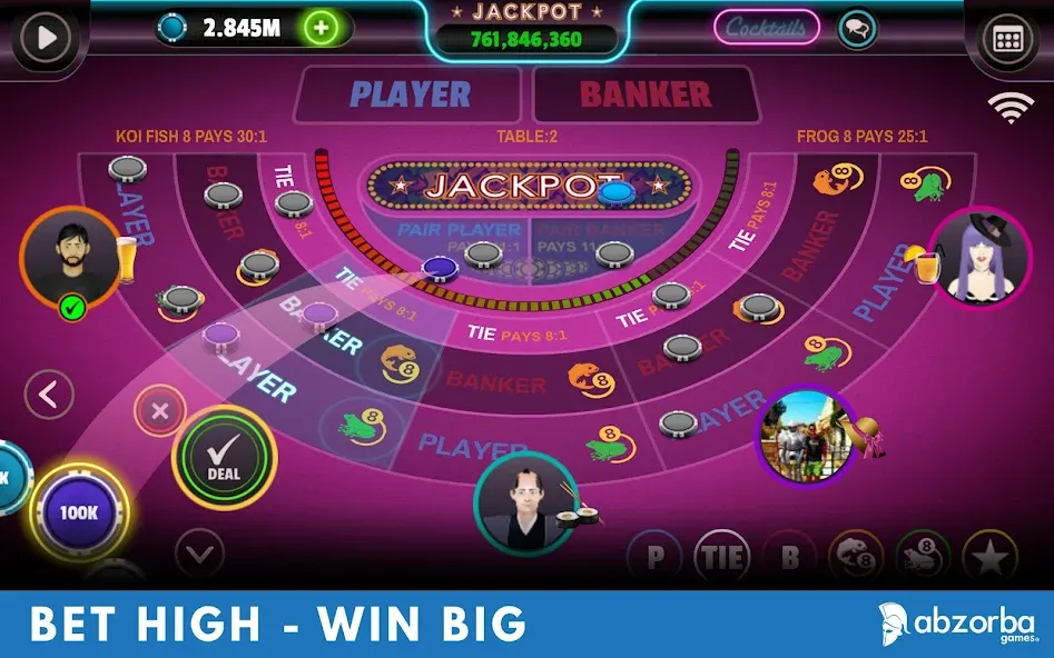 Baccarat [MOD: безлимитные фишки и выигрышные ставки] Screenshot 2