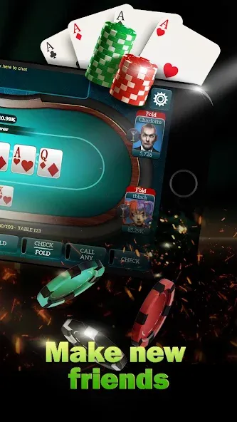 Live Poker Tables–Texas holdem [MOD: безлимитные фишки и все столы] Screenshot 2