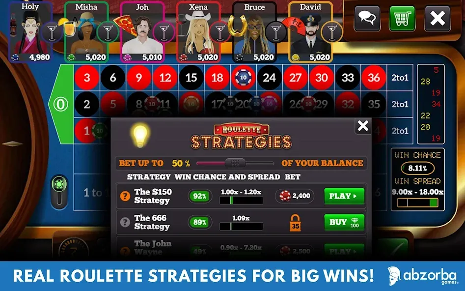 Roulette Live Casino Tables [MOD: безлимитные фишки и быстрые выигрыши] Screenshot 5