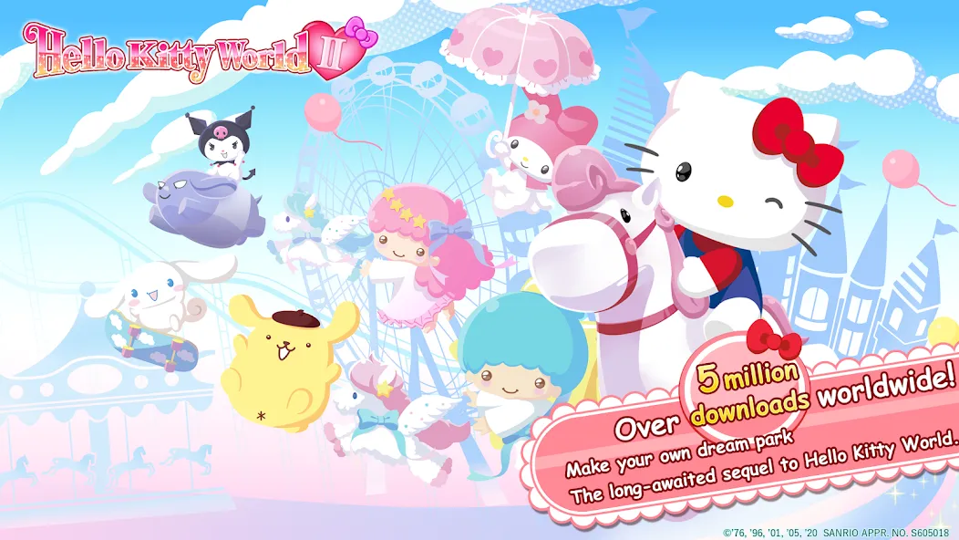 HelloKittyWorld2 Sanrio Kawaii [MOD: безлимитные монеты и открытые предметы] Screenshot 1