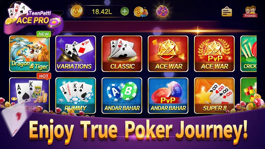 Teenpatti Ace Pro -poker,rummy [MOD: безлимитные фишки и карты] Screenshot 3