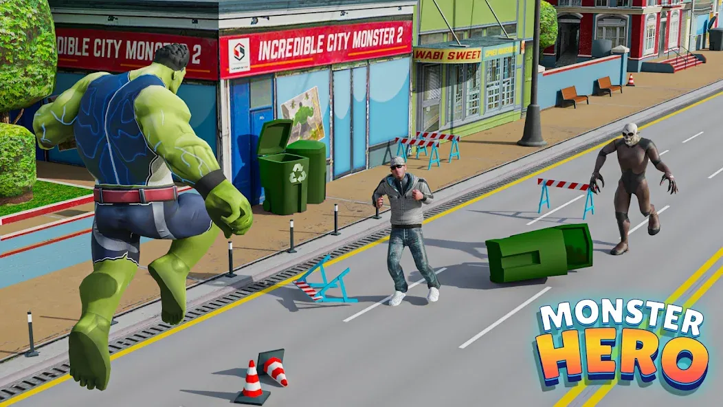 Black Monster Hero City Battle [MOD: безлимитное здоровье и мощные атаки] Screenshot 2