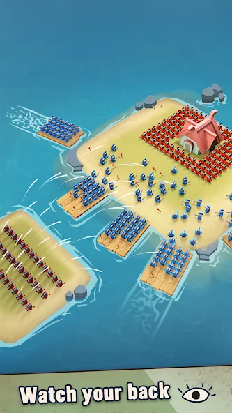 Island War [MOD: безлимитные ресурсы и ускоренное строительство] Screenshot 1
