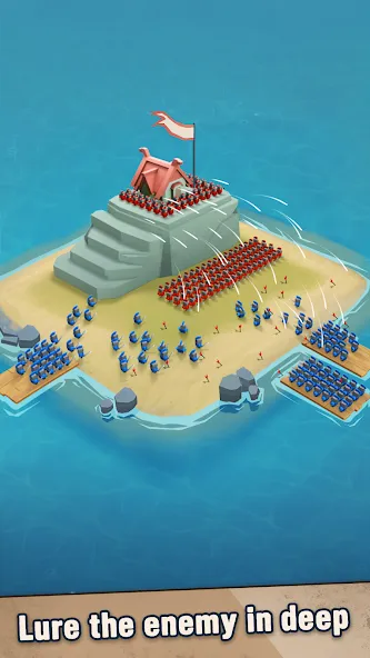 Island War [MOD: безлимитные ресурсы и ускоренное строительство] Screenshot 2