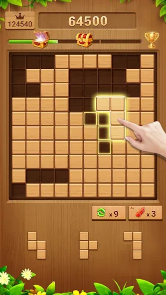 Wood Block Puzzle Addictive [MOD: безлимитные подсказки и бустеры] Screenshot 4