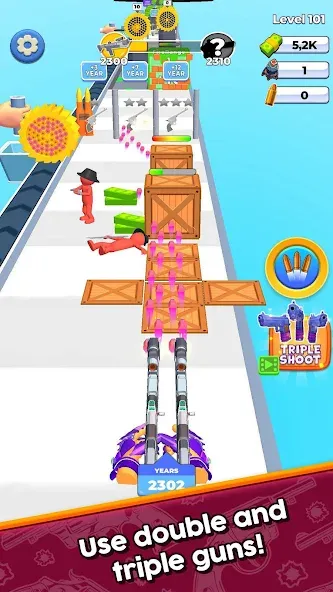 Weapon Craft Run [MOD: безлимитные деньги и оружие] Screenshot 2