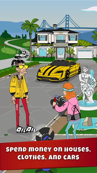 Lamar - Idle Vlogger [MOD: безлимитные деньги и алмазы] Screenshot 3