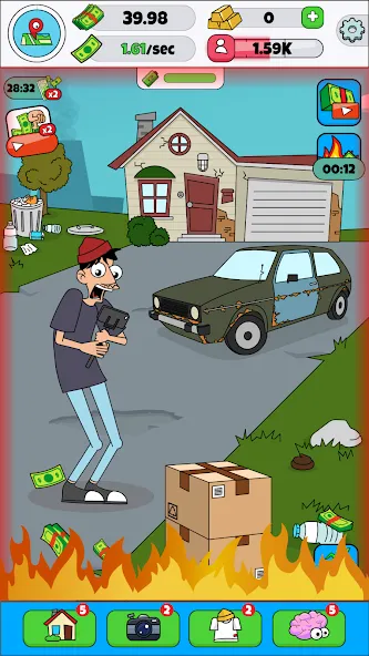 Lamar - Idle Vlogger [MOD: безлимитные деньги и алмазы] Screenshot 4