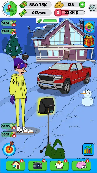 Lamar - Idle Vlogger [MOD: безлимитные деньги и алмазы] Screenshot 5