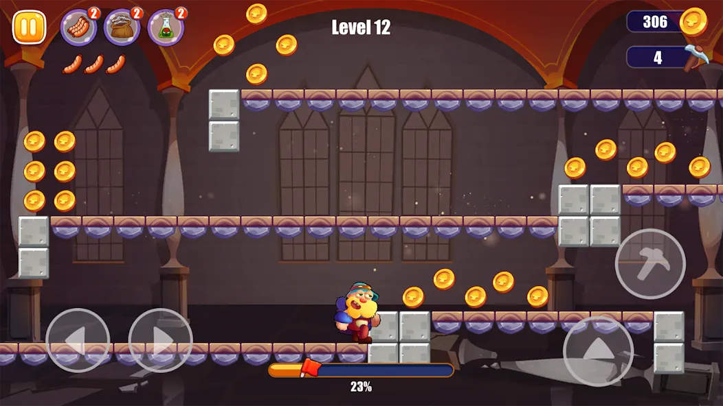 Miner's World: Super Run Game [MOD: безлимитные монеты и открытые уровни] Screenshot 4