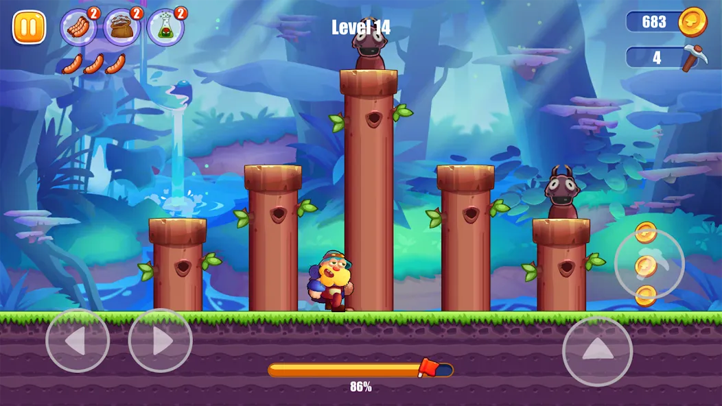 Miner's World: Super Run Game [MOD: безлимитные монеты и открытые уровни] Screenshot 5