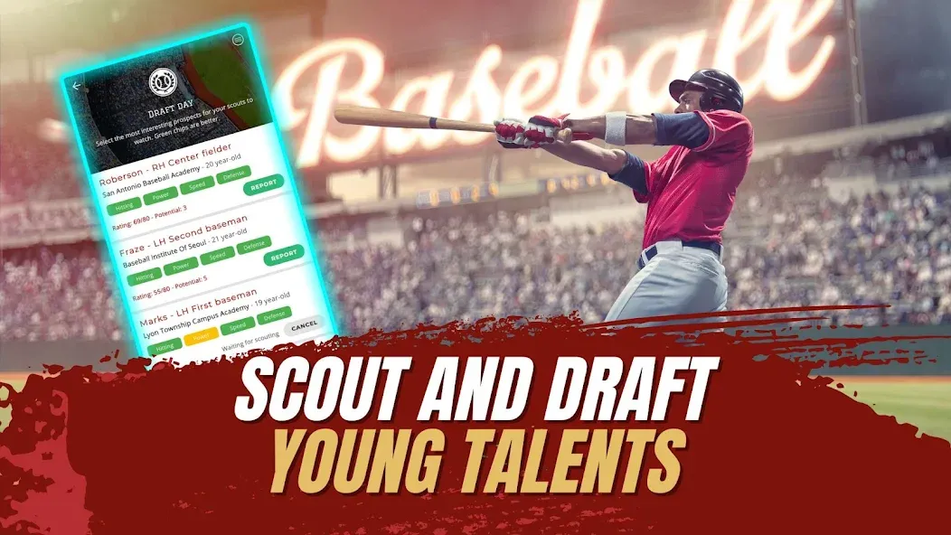 Astonishing Baseball Manager [MOD: безлимитные деньги и все функции] Screenshot 5