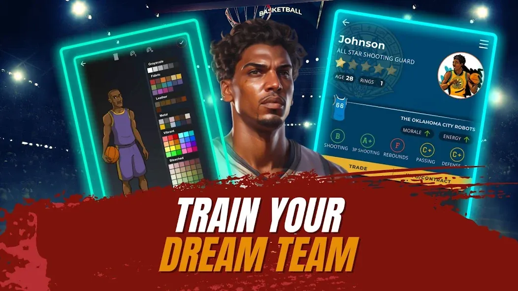 Astonishing Basketball Manager [MOD: безлимитные деньги и ресурсы] Screenshot 3