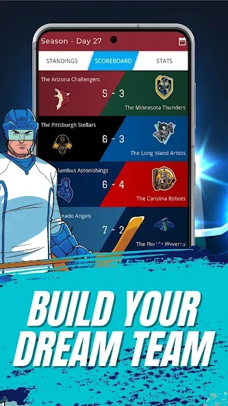 Astonishing Hockey Manager [MOD: безлимитные деньги и ресурсы] Screenshot 2